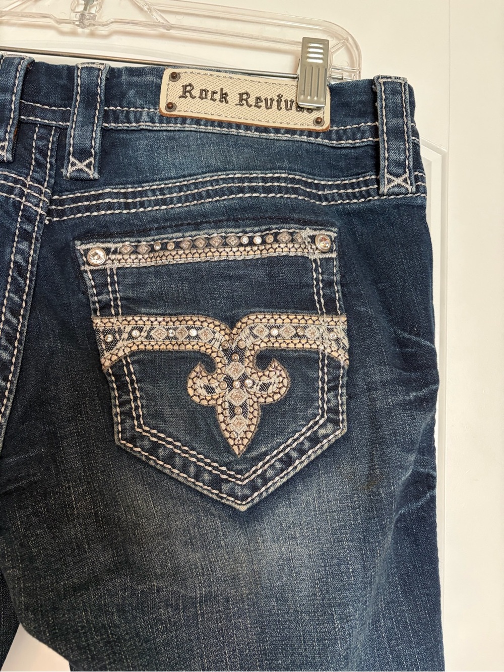 Rock Revival Easy Boot Jeans with Embellished Pocket